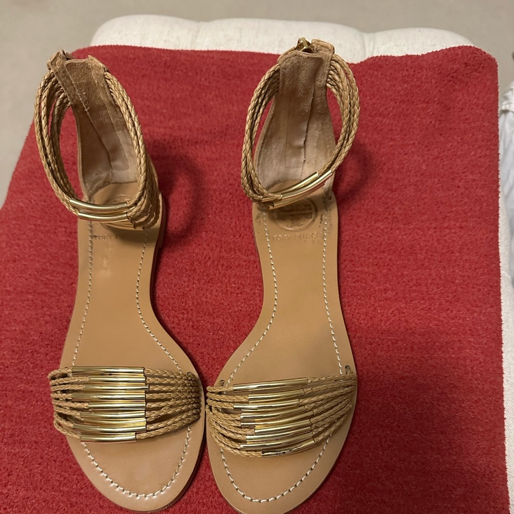 Tory Burch Migon Braided Flat Sandels